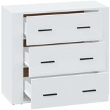  Komoda bijela 80 x 33 x 70 cm od konstruiranog drva | shoptok.hr