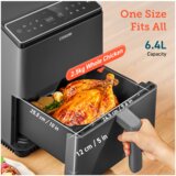 Cosori dual blaze 6.4L smart+ 5x skewers and grill, black | shoptok.hr