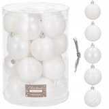 springos SET 20 BELIH BOŽIČNIH KROGLIC ZA BOŽIČNO JELKO, (21637760) | Shoptok.si