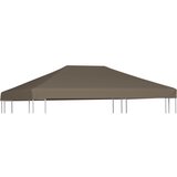 vidaXL Streha za paviljon 310 g/m² 3x4 m taupe, (20729315) Cene