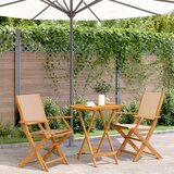 vidaXL 3-dijelni bistro set od tkanine i masivnog drva krem bež | shoptok.hr