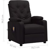  fotelja od umjetne kože crna | shoptok.hr
