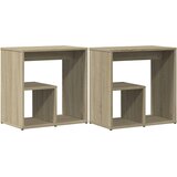 Furnova Stranska mizica 2 kosa sonoma hrast 50x30x50 cm iverna plošča, (21912945) | Shoptok.si
