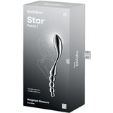 Satisfyer Star Force 1 – čelični dildo s kuglicama (srebrni) | shoptok.hr