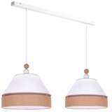  Duolla - Visilica na sajli AVIGNON 2xE27/15W/230V bela/braon | Eponuda.com