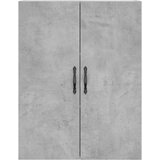  Visoka komoda siva betona 69 5x34x180 cm od konstruiranog drva | shoptok.hr