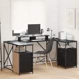 vidaXL Stol Crni hrast 182 x 101 x 87.5 cm Konstruirano drvo | shoptok.hr