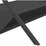  Hranilica za stoku Crna 111 x 76 x 38 cm Hladno valjani čelik | shoptok.hr