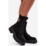 Boto Insulated work boots women's with decoration black Melisse | Shoptok.si