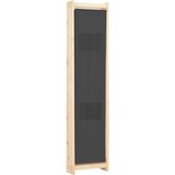 Sobna pregrada s 4 panela od tkanine 160 x 170 x 4 cm siva | shoptok.hr