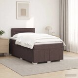  Boxspring krevet s madracem Tamno smeđa 120 x 190 cm Tkanina - Tamno smeđa 120 x 190 cm Dizajn linija | shoptok.hr