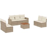 vidaXL 8-dijelni set vrtnih sofa od poliratana s jastucima bež | shoptok.hr