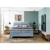 Esposa POSTELJA BOXSPRING 160 cm x 200 cm , tekstil svetlo modra | Shoptok.si
