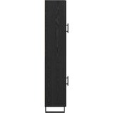 vidaXL Highboard Crni hrast 34,5 x 34 x 180 cm Konstruirano drvo | shoptok.hr