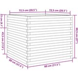  Vrtno cvetlično korito 80x80x68,5 cm trden les douglas | Shoptok.si