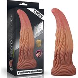 Lovetoy Dual Layered Platinum Silicone Nature Tongue 10" Cene