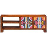 vidaXL TV omarica Multicolor 110x30x40 masivni les akacije | Shoptok.si