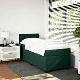 Box spring krevet s madracem tamnozeleni 90x190 cm baršunasti | shoptok.hr