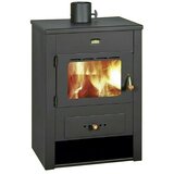Prity Kamin na drva K 13 (12 kW, Kapacitet grijanja prostorije: 280 m³, Antracit) | shoptok.hr