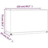  Navlaka za vrtni namještaj s 8 ušica 125x55x75 cm pravokutna | shoptok.hr