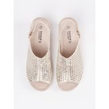 GOODIN Beige wedge sandals | shoptok.hr