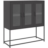 Maison Chic Komoda - Predalnik črna 100,5x39x107 cm hladno valjano jeklo, (21719788) Cene