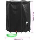  Spremnik za vodu sa slavinom sklopivi 1250 L PVC | shoptok.hr