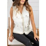 Beloved Domenica brezrokavnik bel | Shoptok.si