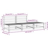  Vrtna sofa s osloncem za noge od impregnirane borovine | shoptok.hr