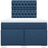 vidaXL Krevet s oprugama i madracem plavi 120 x 190 cm od tkanine | shoptok.hr