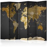 Artgeist Paravan World Map, 5-Delni, Enostranski | Shoptok.si
