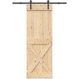  Klizna vrata NARVIK 80 x 210 cm (152,5 cm) Prirodna i crna | shoptok.hr