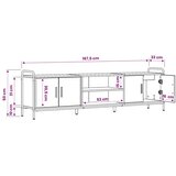  TV ormar 167 5 x 33 x 50 cm Staro drvo Konstruirano drvo - Staro drvo 167 5 x 33 x 50 cm | shoptok.hr