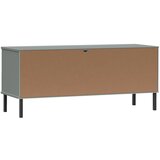  Stalak za cipele metalne noge sivi 106 x 35 x 45 cm drveni OSLO | Eponuda.ba