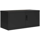 Ormarić za spise crni 90 x 40 x 40 cm čelični | shoptok.hr