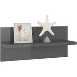 Zidne police 4 kom visoki sjaj sive 40 x 11,5 x 18 cm | Eponuda.com