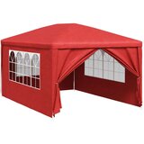 PARTY Šotor s steno Rdeča 400 x 300 x 255 cm Polietilen in jeklo, (5000184460) | Shoptok.si