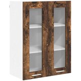 vidaXL Viseča omarica s polico Riga Dimljeni oreh 60 x 31 x 80 cm | Shoptok.si