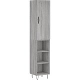  Visoka komoda siva sonome 34,5x34x180 cm od konstruiranog drva Slike