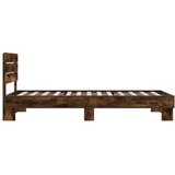  Okvir za krevet boja hrasta 90x200 cm konstruirano drvo i metal | shoptok.hr
