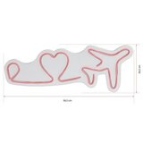 WALLXPERT dekorativna plastična led rasveta love trip plane pink | ePonuda.com