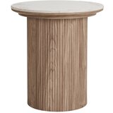 House Nordic Okrogla stranska mizica z mizno ploščo v marmornem dekorju ø 45 cm Athens – | Shoptok.si