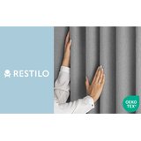 Restilo CORITA curtain, steel grey, plain, classic-modern style, multifunctional tape, textured fabric with blackout effect, 140×160 cm | shoptok.hr
