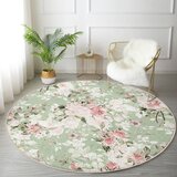 Mila Home Svetlo zelena pralna/primerna za robotski sesalnik okrogla preproga ø 120 cm Comfort – | Shoptok.si