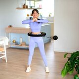  Hhm13 novi hula hoop crno/zlatni magnetski s utegom + brojačem hms | shoptok.hr