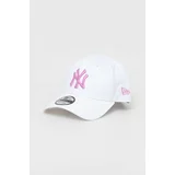 New Era Bombažna kapa s šiltom bela barva, NEW YORK YANKEES