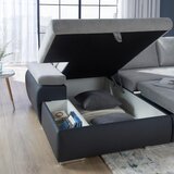 XORA SEDEŽNA GARNITURA, gladka tkanina svetlo siva, temno siva | Shoptok.si