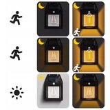  LED solarno zidno svetlo sa senzorom LED/3,7V 600 mAh IP44 crno | Eponuda.com