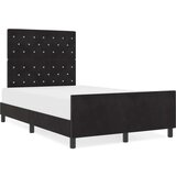 vidaXL Crni Baršunasti Krevet 120x190 cm | shoptok.hr