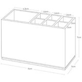 YAMAZAKI Črno plastično stojalo za zobne ščetke Mist – | Shoptok.si